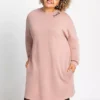 Side Pocket Sweatshirt Dress -Mesh Sleeve Shop Side Pocket Sweatshirt Dress944331FRSB