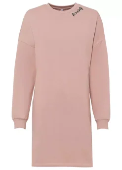 Side Pocket Sweatshirt Dress -Mesh Sleeve Shop Side Pocket Sweatshirt Dress944331FRSC