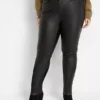 Skinny Coated Trousers -Mesh Sleeve Shop Skinny Coated Trousers948355FRSB