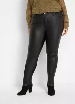 Skinny Coated Trousers