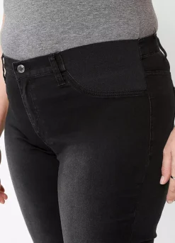 Skinny Pull-On Jeans -Mesh Sleeve Shop Skinny Pull On Jeans963082FRSB W02