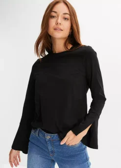 Slit Cuff Top