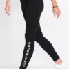 Slogan Print Leggings