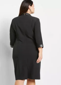 Smart Blazer Dress -Mesh Sleeve Shop Smart Blazer Dress967270FRSB W01