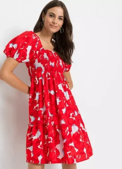 Smocked Floral Dress