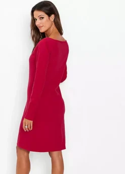 Smooth Knit Dress -Mesh Sleeve Shop Smooth Knit Dress959135FRSP W01