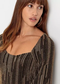 Sparkly Midi Dress -Mesh Sleeve Shop Sparkly Midi Dress968304FRSP W02