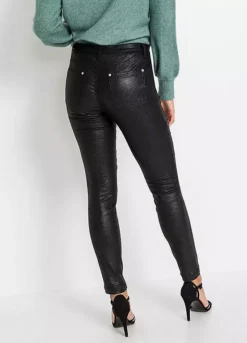 Sparkly Skinny Fit Trousers -Mesh Sleeve Shop Sparkly Skinny Fit Trousers933055FRSP W01