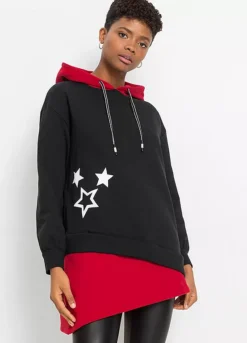 Star Print Hoodie