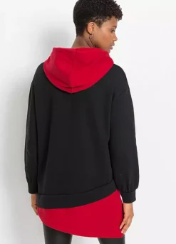 Star Print Hoodie -Mesh Sleeve Shop Star Print Hoodie935695FRSP W01