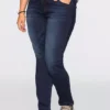 Straight Leg Shaper Jeans -Mesh Sleeve Shop Straight Leg Shaper Jeans905208FRSB