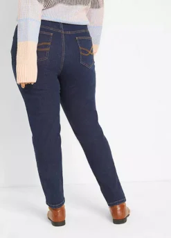 Straight Leg Winter Jeans -Mesh Sleeve Shop Straight Leg Winter Jeans951763FRSB W01