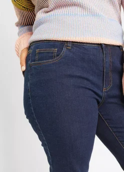 Straight Leg Winter Jeans -Mesh Sleeve Shop Straight Leg Winter Jeans951763FRSB W02