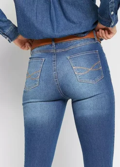 Stretch Skinny Jeans -Mesh Sleeve Shop Stretch Skinny Jeans969101FRSP W03