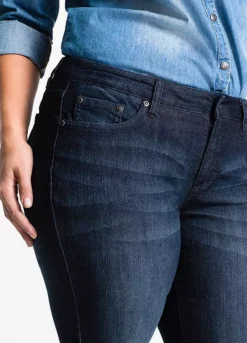 Stretchy Bootcut Jeans -Mesh Sleeve Shop Stretchy Bootcut Jeans935844FRSB W02