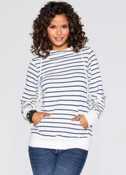 Stripe Jersey Hoodie