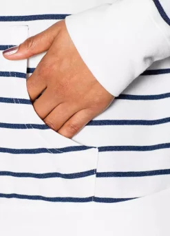 Stripe Jersey Hoodie -Mesh Sleeve Shop Stripe Jersey Hoodie905713FRSP W02