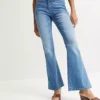 Super Soft Flared Jeans -Mesh Sleeve Shop Super Soft Flared Jeans978532FRSP