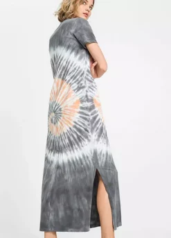 Tie Dye Maxi Dress -Mesh Sleeve Shop Tie Dye Maxi Dress956938FRSP W02