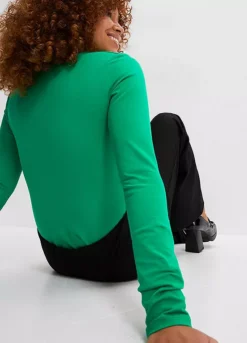 Twisted Jersey Top -Mesh Sleeve Shop Twisted Jersey Top949138FRSP W03