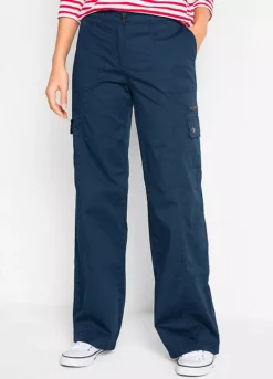 Wide Leg Cargo Pants -Mesh Sleeve Shop Wide Leg Cargo Pants923068FRSP