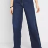 Wide Leg Jeans -Mesh Sleeve Shop Wide Leg Jeans928970FRSP