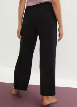 Wide Leg Jersey Trousers -Mesh Sleeve Shop Wide Leg Jersey Trousers916985FRSP W01