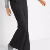 Wide Leg Ponte Trousers -Mesh Sleeve Shop Wide Leg Ponte Trousers964644FRSP