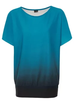 Bonprix Dip-Dye T-Shirt -Mesh Sleeve Shop bonprix Dip Dye T Shirt957522FRSC