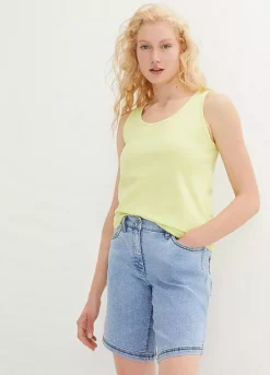 Bonprix Pack Of 5 Essential Vest Tops -Mesh Sleeve Shop bonprix Pack of 5 Essential Vest Tops939419FRSP W01